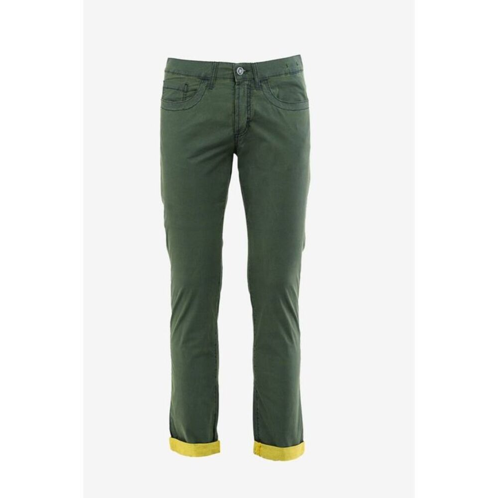 Bikkembergs Bicolor Cotton Casual Men's Pants